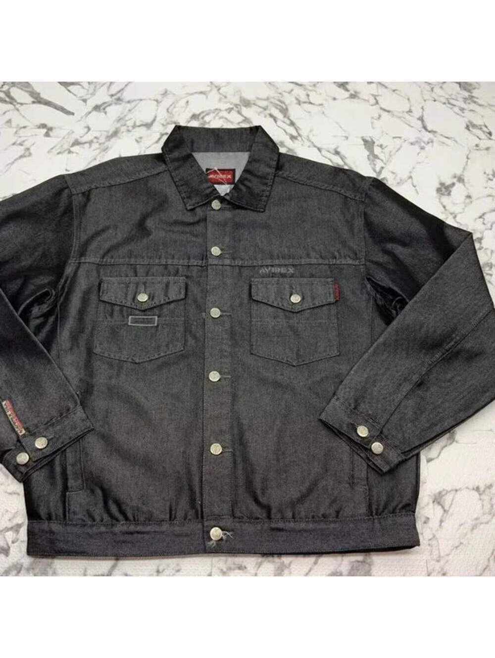 Men's Avirex Black Casual Denim Jacket NWT